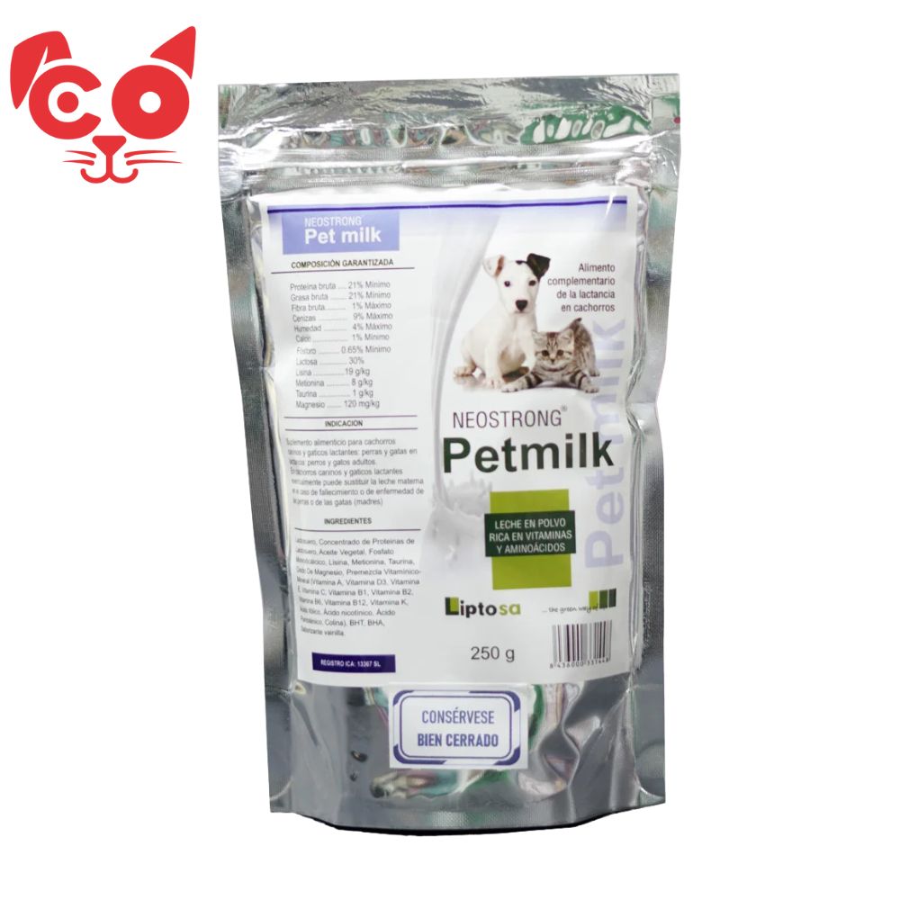 LACTOREEMPLAZADOR PETMILK NEOSTRONG BOLSA 250 GR