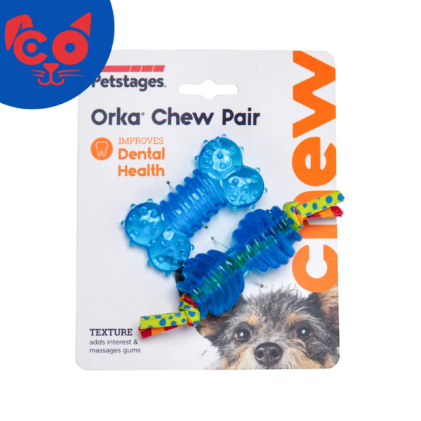 21 JUGUETE PARA PERRO PETSTAGES ORKA MINI PACK X 2