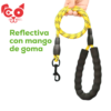 COLLAR TIPO PECHERA CON TRAILLA REFLECTIVA Y MANGO DE GOMA GABE PETS