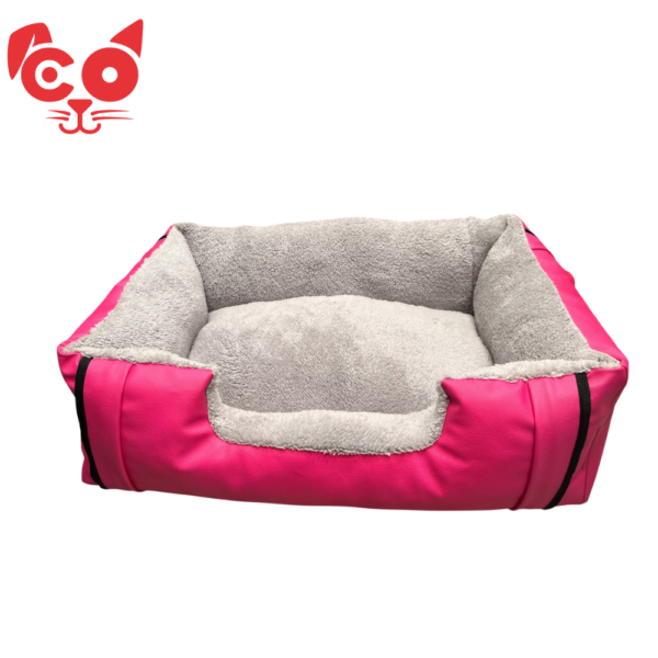 CAMA PARA MASCOTA TIPO CUERO Y OVEJERO