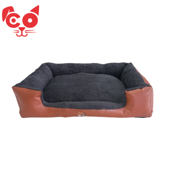 CAMA PARA MASCOTA TIPO CUERO Y OVEJERO