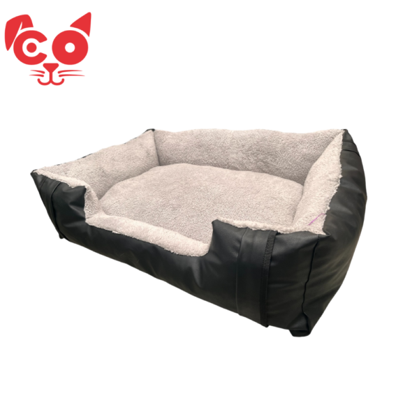 CAMA PARA MASCOTA TIPO CUERO Y OVEJERO