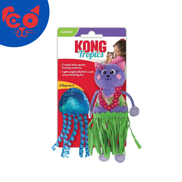 45 KONG GATO PELUCHE TROPICS HULA X 2