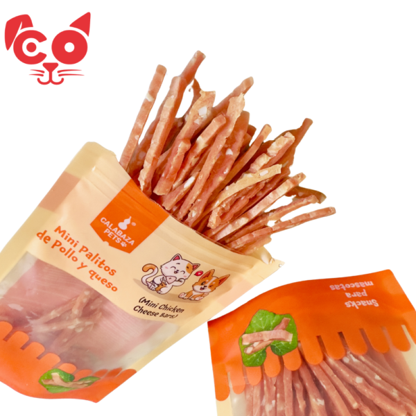 MINI PALITOS DE POLLO Y QUESO 50G