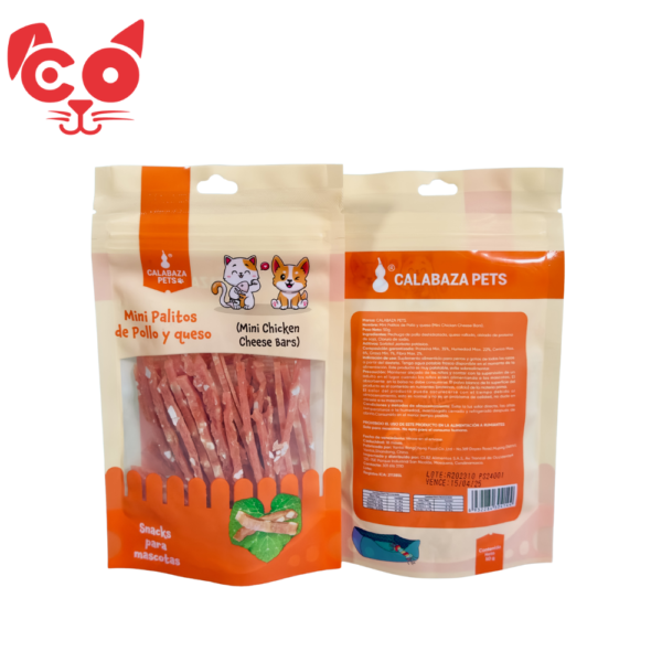 MINI PALITOS DE POLLO Y QUESO 50G
