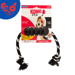 KONG PERRO CAUCHO EXTREME DENTAL CON LAZO MEDIUM