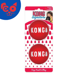 KONG PERRO PELOTAS SIGNATURE MEDIUM X 2