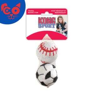 KONG PERRO SPORTS BALLS PELOTA LARGE X2