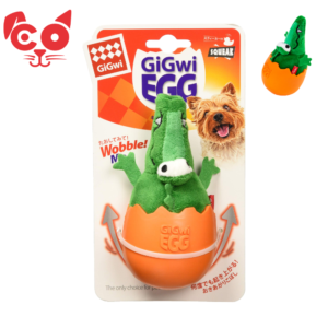 JUGUETE PARA PERRO GIGWI HUEVO COCODRILLO