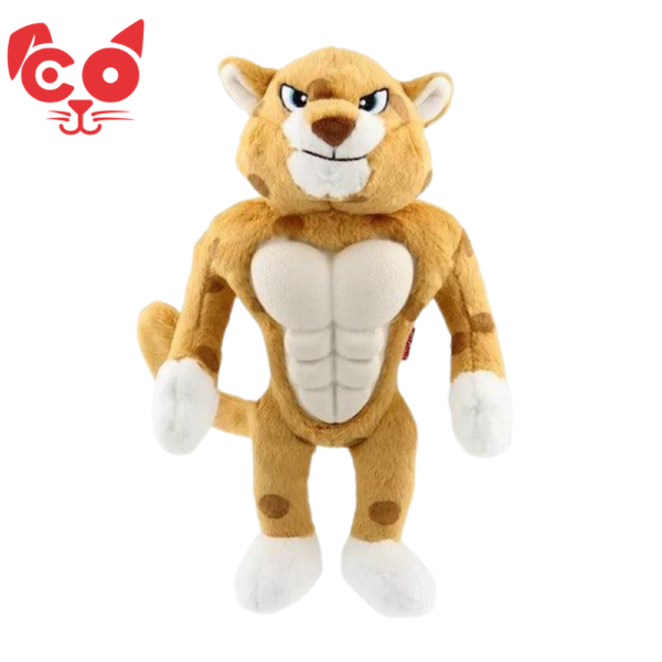 JUGUETE PARA PERRO PELUCHE LEOPARDO MUSCULOSO