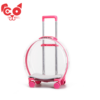 CARGADOR TIPO MALETA CON RUEDAS TRANSPARENTE