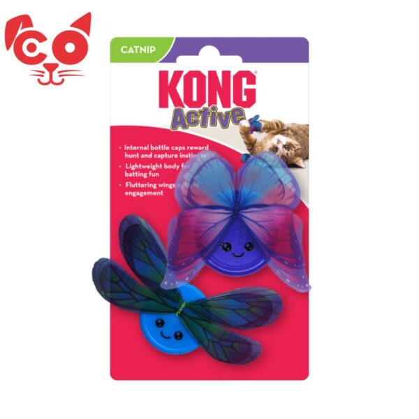 KONG GATO JUGUETE PELUCHE ACTIVE CAPZ X 2