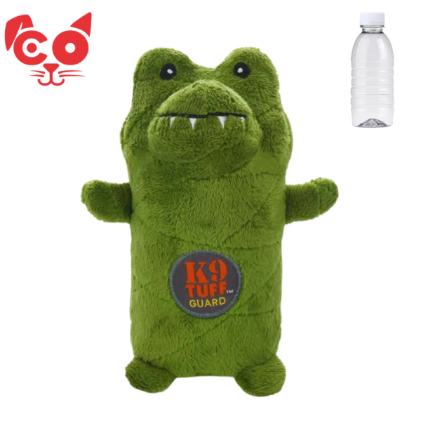 JUGUETE PARA PERRO COCODRILLO CON BOTELLA PEQUEÑO