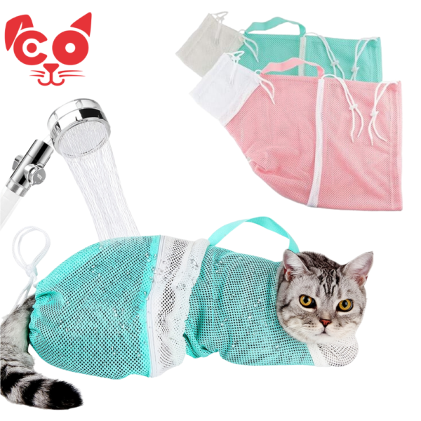 BOLSA DE SEGURIDAD PARA BAÑO DE GATO