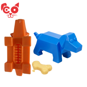 JUGUETE EN GOMA PERRITO PORTA SNACKS