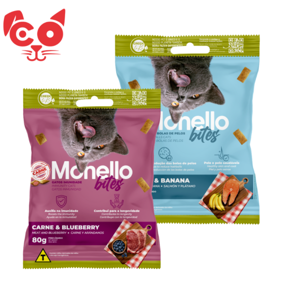SNACKS PARA GATO MONELLO BITES 80 G