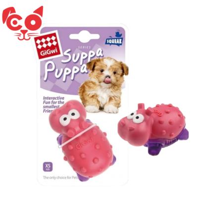 JUGUETE GIGWI PUPPA HIPPO PINK