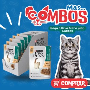 COMBO POUCH PRO PLAN KITTEN POLLO EN SALSA 100G