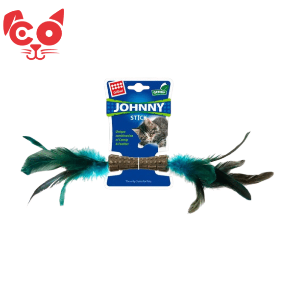 JUGUETE GATO JOHNNY STICK DOBLE