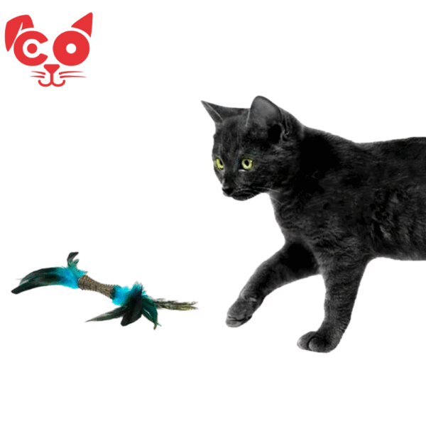 JUGUETE GATO JOHNNY STICK DOBLE