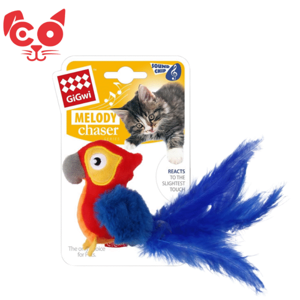 JUGUETE PARA GATO GIGWI RED PARROT MELODY