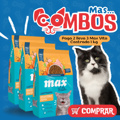 MAX VITA GATO ADULTO CASTRADO SELECTION 1KG