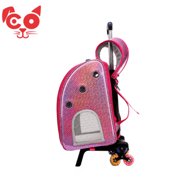 CARGADOR TIPO MORRAL SIRENA CON RUEDAS