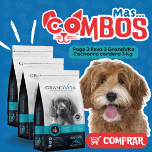 COMBO GRAND VITA CORDERO CACHORRO 3Kg X3UND