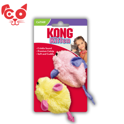 KONG GATO JUGUETE PELUCHE KITTEN RATON X 2 UND