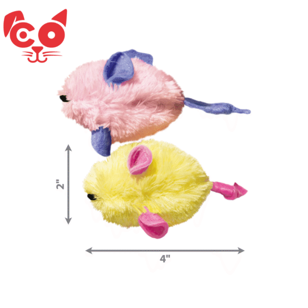 KONG GATO JUGUETE PELUCHE KITTEN RATON X 2 UND