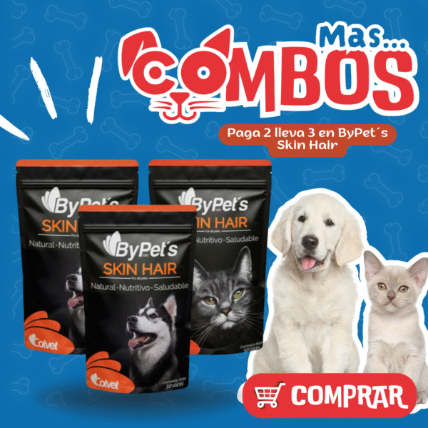 7 COMBO BYPETS SKIN HAIR X 30 STICKS