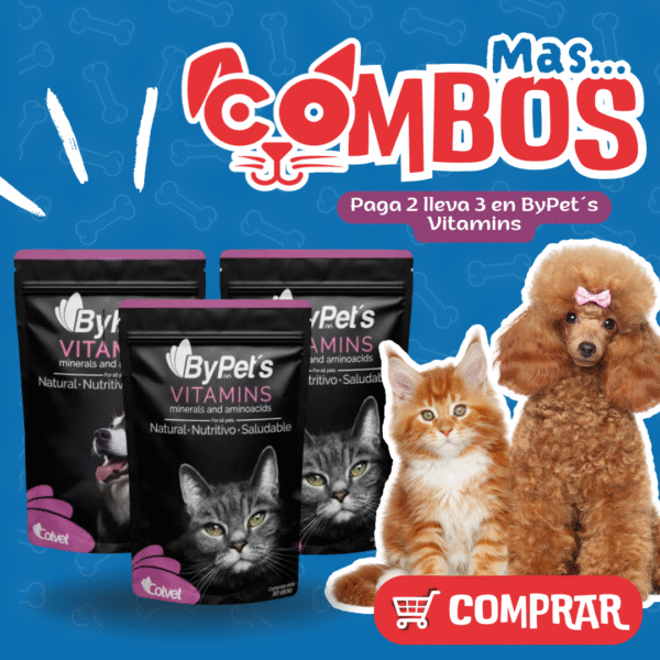 8 COMBO BYPETS VITAMINAS MINERALES Y AMINOACIDOS X 30 STICKS