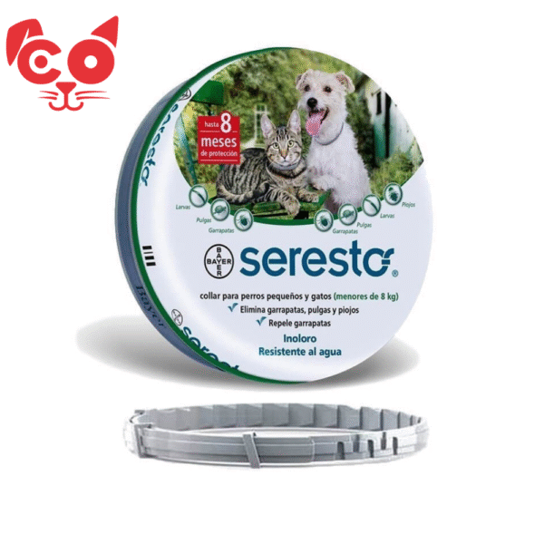 SERESTO COLLAR PERROS Y GATOS HASTA 8 KG