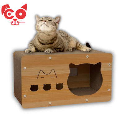 CASA RASCADOR PARA GATO RECTANGULAR