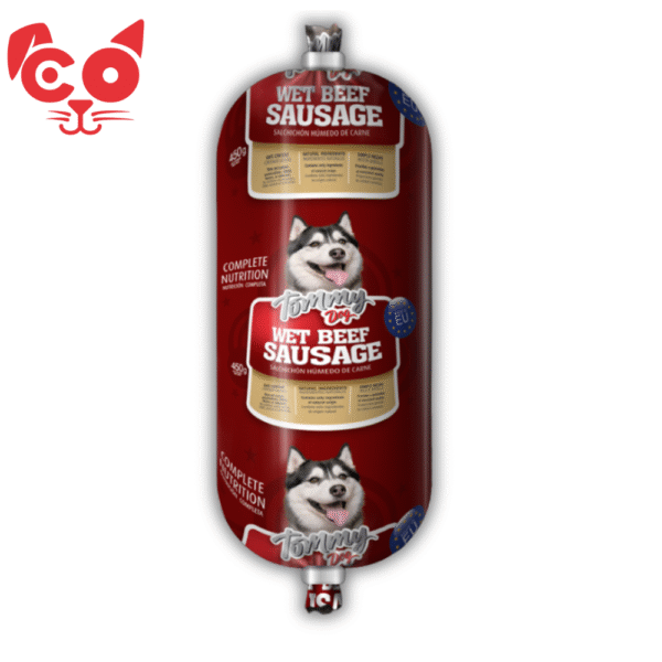 SALCHICHÓN HÚMEDO TOMMY FOR DOG ADULTO CARNE 450GR