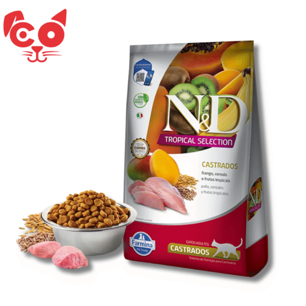 N&D TROPICAL CAT CASTRADO POLLO 400G