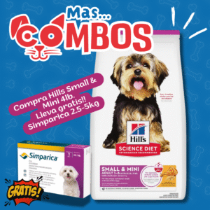 COMBO HILLS SMALL & MINI 4.5LB (GRATIS SIMPARICA 2.5-5KG)