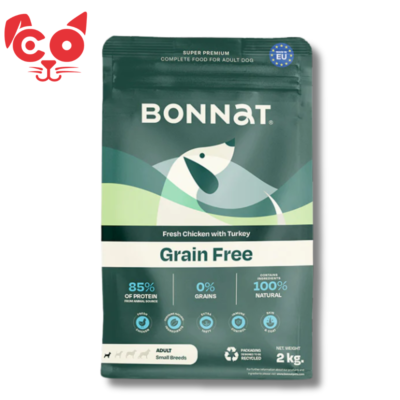 BONNAT GRAIN FREE PERRO ADULTO SMALL BREEDS  2 KG
