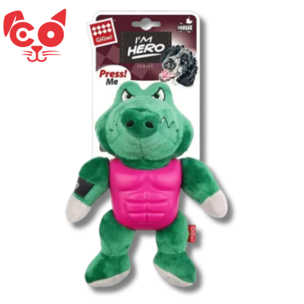 JUGUETE PARA PERRO GIGWI HERO ALLIGATOR