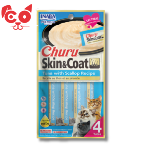 269 SNACK INABA CHURU SKIN & COAT ATUN Y VIERA 4 UND