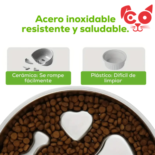 COMEDERO ANTIRREFLUJO EN ACERO STEELBITE