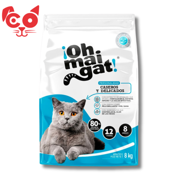 OH. MAIGAT AZUL ADULTOS CASEROS Y DELICADOS 8 KG