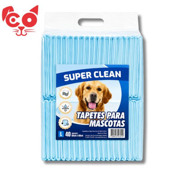 168 TAPETE PARA MASCOTAS SUPERCLEAN 40 UND