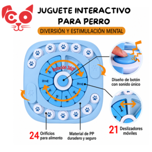JUGUETE INTERACTIVO PARA PERRO CON DIFICULTAD
