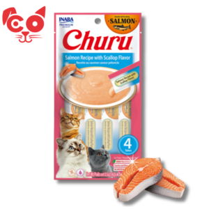 SNACK INABA CHURU RECETA DE SALMON Y VIERA 4 UND