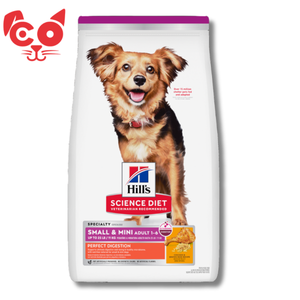 HILLS ADULTO SMALL & MINI PERFECT DIGESTION 3.5 LBS