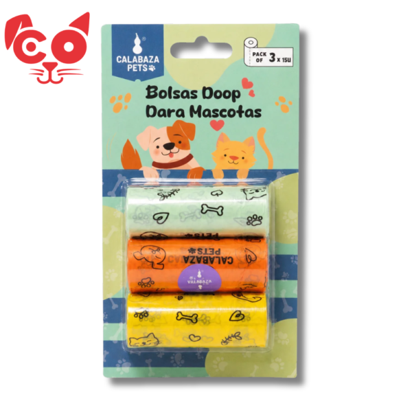 274 BOLSAS BIODEGRADABLES X 3 UND CALABAZA PETS